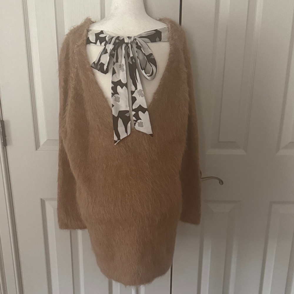 Free People Tan Alpaca Mini Dress
